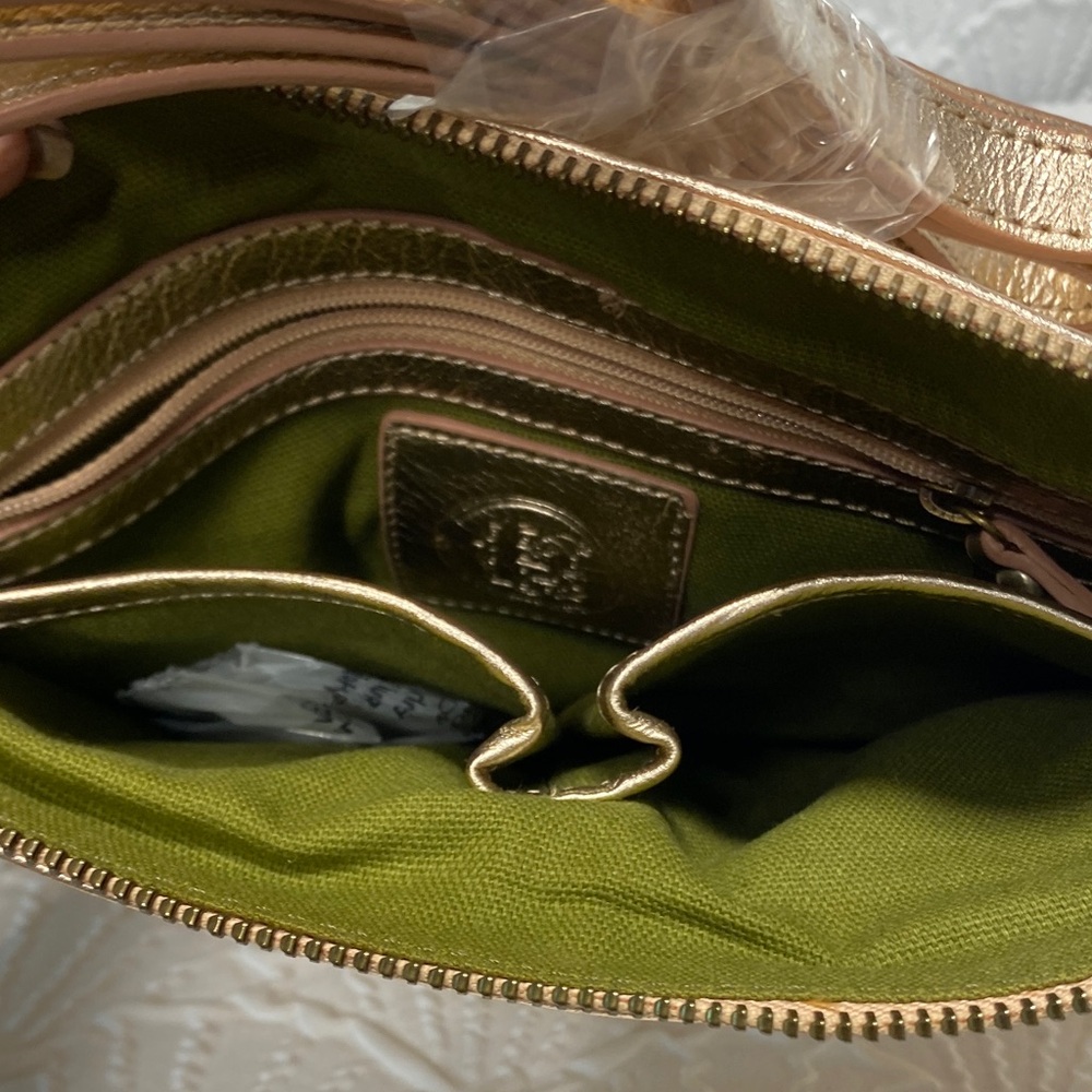 NWT‎ Firenze Bella RFID Blush Gold Women's Bag metallic Gemini ♊️ astrology - Picture 13 of 15